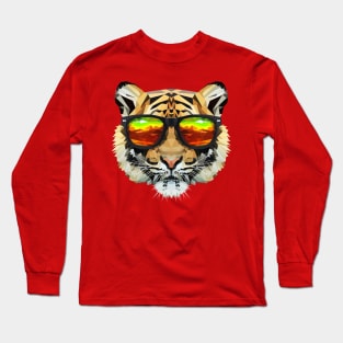 Tiger rocking shades Long Sleeve T-Shirt